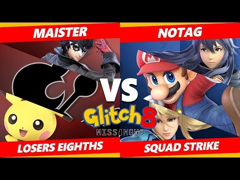 Glitch 8 SSBU - Maister Vs.GO | KOS | NoTag - Smash Ultimate Squad Strike Losers Eighths
