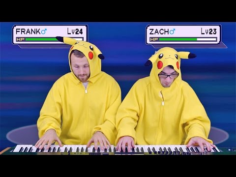 Pikachu vs. Pikachu Piano Battle (Pokémon OST) | Frank & Zach Piano Duets