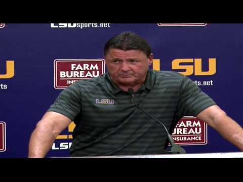 Video: Ed Orgeron's Press Conference From Monday, Sept. 17