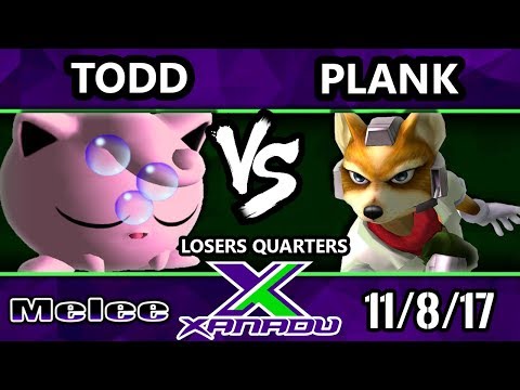 S@X 227 Melee - Todd (Jigglypuff) Vs. Plank (Fox) - Smash Melee Losers Quarters - SSBM