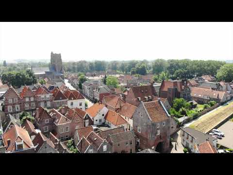 Woudrichem vanuit de lucht.