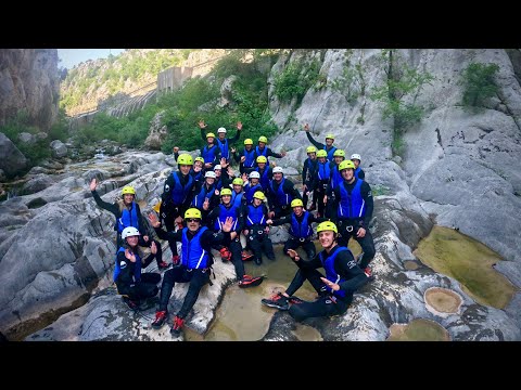 Canyoning Cetina Croatia 1 min short 4K