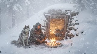 My Dog and I Discovered a Hidden Bunker in the Wild | Bushcraft & Campfire Cooking