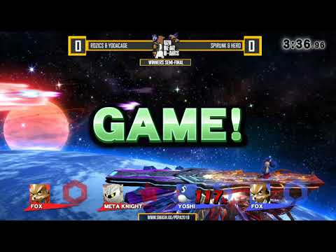 PSpA 2018 - Rozics & YodaCage vs Spirunk & Hero - Winners Semi-Final - Super Smash Bros. for Wii U