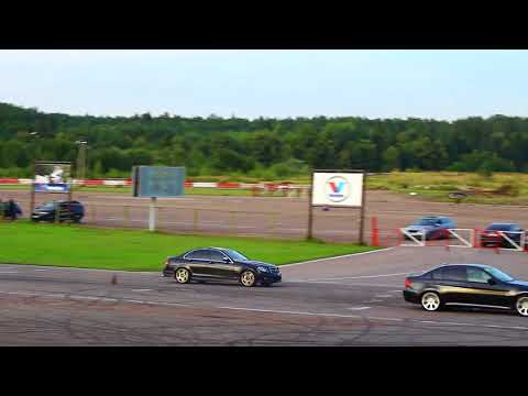 MB C63 AMG vs BMW 318d Dragūnų vakaras 17 08 31