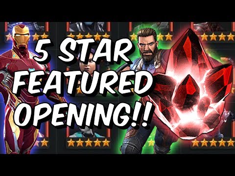 New 5 Star Featured Crystal Opening! - 5 Star Infinity War Gods?!? - Marvel Contest Of Champions