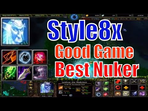 DotA 1 Leshrac Best Nuker Good Game-DotA 6.83d Style8x