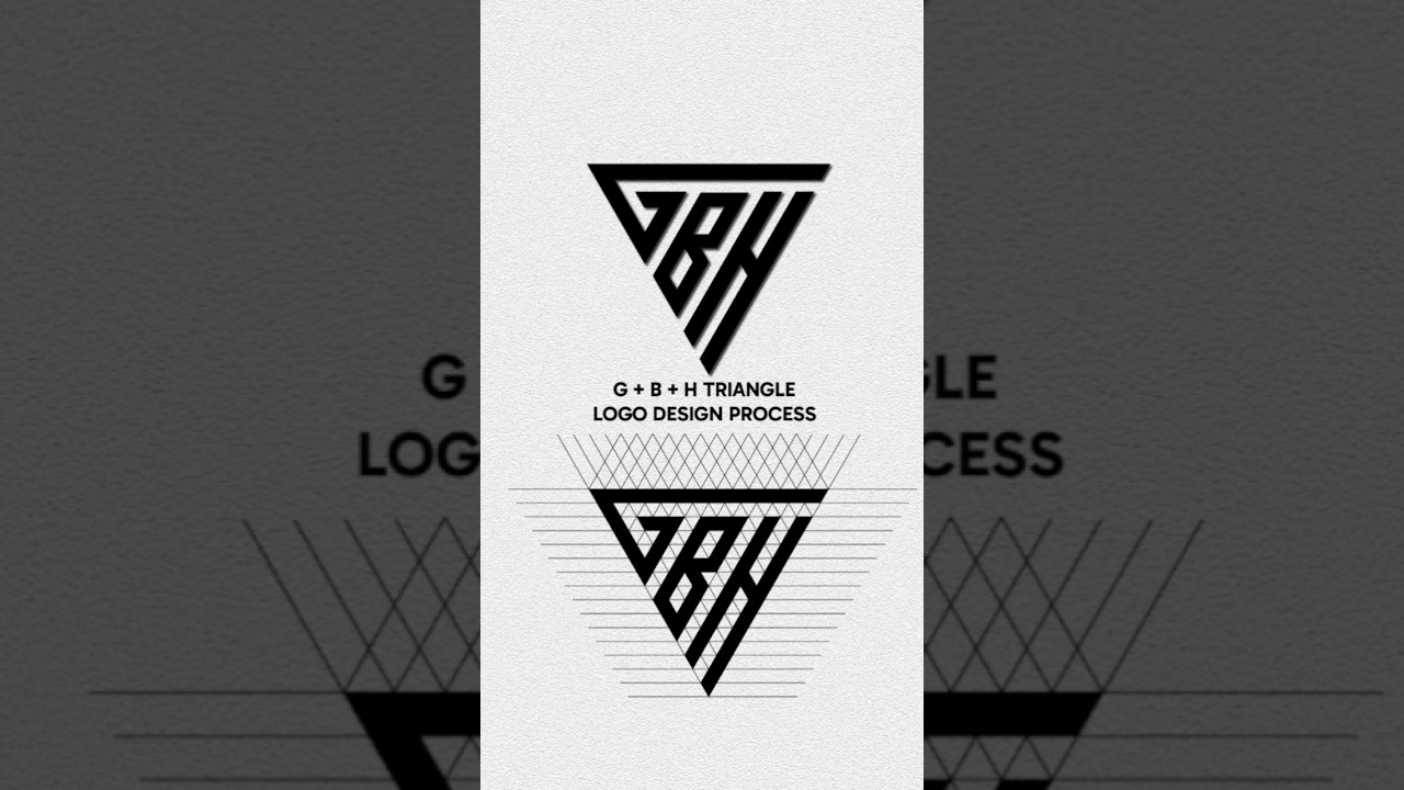 Triangle Logo Design Process - Adobe Illustrator Logo Tutorial #logo #viralshorts