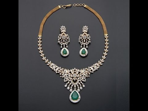 Top Light Weight Diamond Necklace Designs