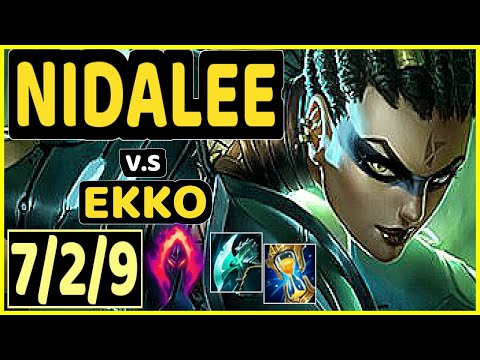 MOWGLI (NIDALEE) vs EKKO - 7/2/9 KDA JUNGLE GAMEPLAY - KR Ranked DIAMOND