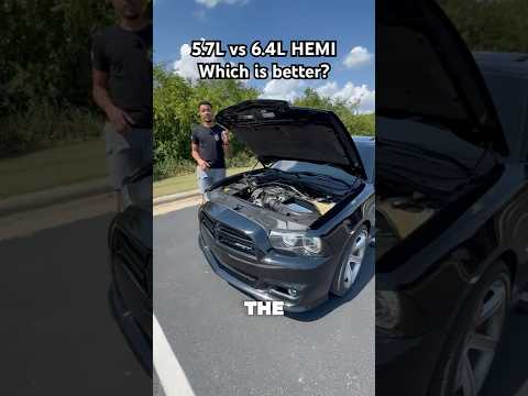 5.7L HEMI vs. 6.4L HEMI. Which one is better? #mopar #dodge #srt #rt #hemi #chrysler #stellantis #v8