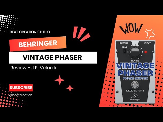 Vídeo relacionado con Behringer VP1 4033653051446 - Pedal de efecto phaser para guitarra, color plateado, VP1/B