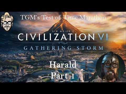 Let's Play Civilization 6: Gathering Storm - Deity - Harald part 1