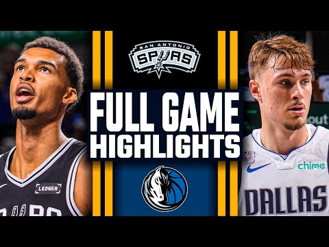 San Antonio Spurs vs Dallas Mavericks - Full Game Highlights | October 22, 2025-26 NBA Season