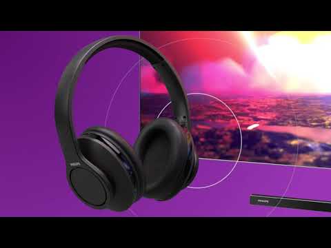 Belaidės TV ausinės Philips TAH6206BK/00 video