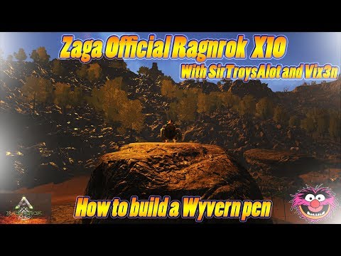 How to Build A Wyvern Pen On Ark Ragnarok Zaga Server.