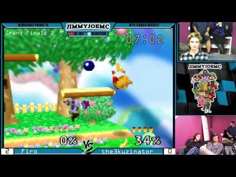 Firo (Link) vs. th3kuzinator (Yoshi, Fox, Pika) - Grand Finals Set 2 - Nebulous 30ish