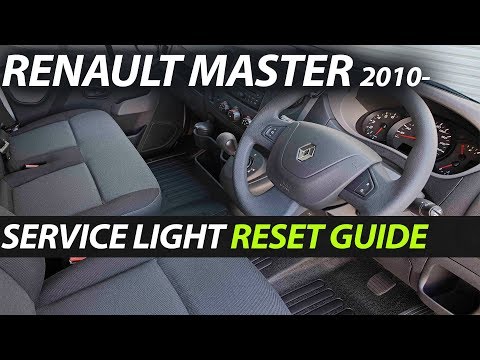 Renault Master 2010- Service Oil Light Reset Guide