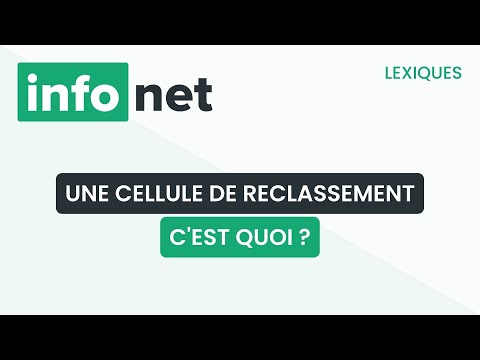 Une cellule de reclassement , c'est quoi ? (définition, aide, lexique, tuto, explication)