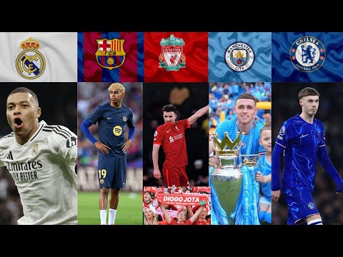 Music Battle ⚔️ Real vs Barça vs City vs Chelsea vs Liverpool"