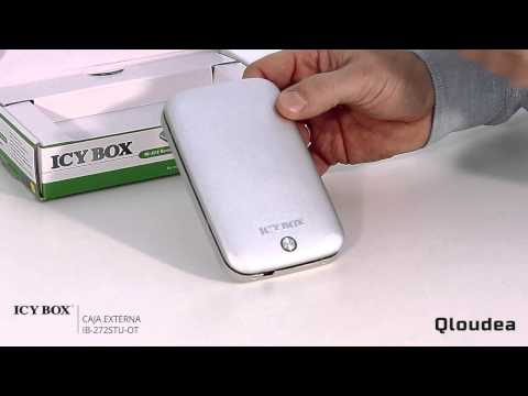 IcyBox IB-272StU-OT Silver - Caja externa 2.5" Botón BackUp - USB2.0