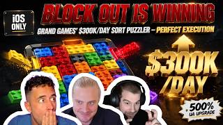 Thumbnail for 💰 Block Out by Grand Games: $300K/Day on iOS Alone & It's About to Overtake Magic Sort