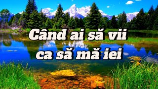 Când ai să vii ca să mă iei - Nicolae Moldoveanu