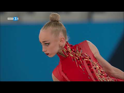 Viktoriia Onopriienko - Ribbon Qualifications - Tokyo 2020 Olympic Games (HD)