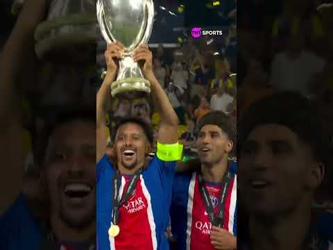 SE TEM PSG CAMPEÃO, TEM MARQUINHOS LEVANTANDO A TAÇA! #shorts