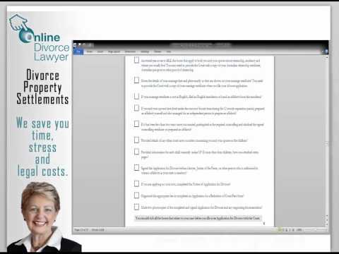 Watch — Completing and filing a divorce application in Australia — Justice Family Lawyers