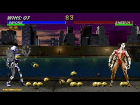 Ultimate Mortal Kombat 3 Smoke Gameplay Playthrough