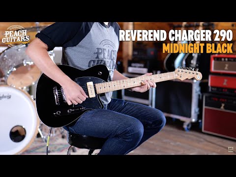 Reverend Bolt-On Series | Charger 290 - Midnight Black - Maple image 10