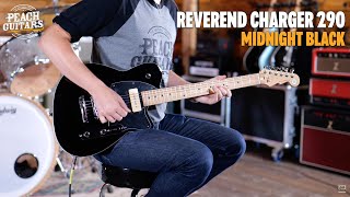 Video thumbnail for No Talking...Just Tones | Reverend Charger 290 Midnight Black by Peach Guitars