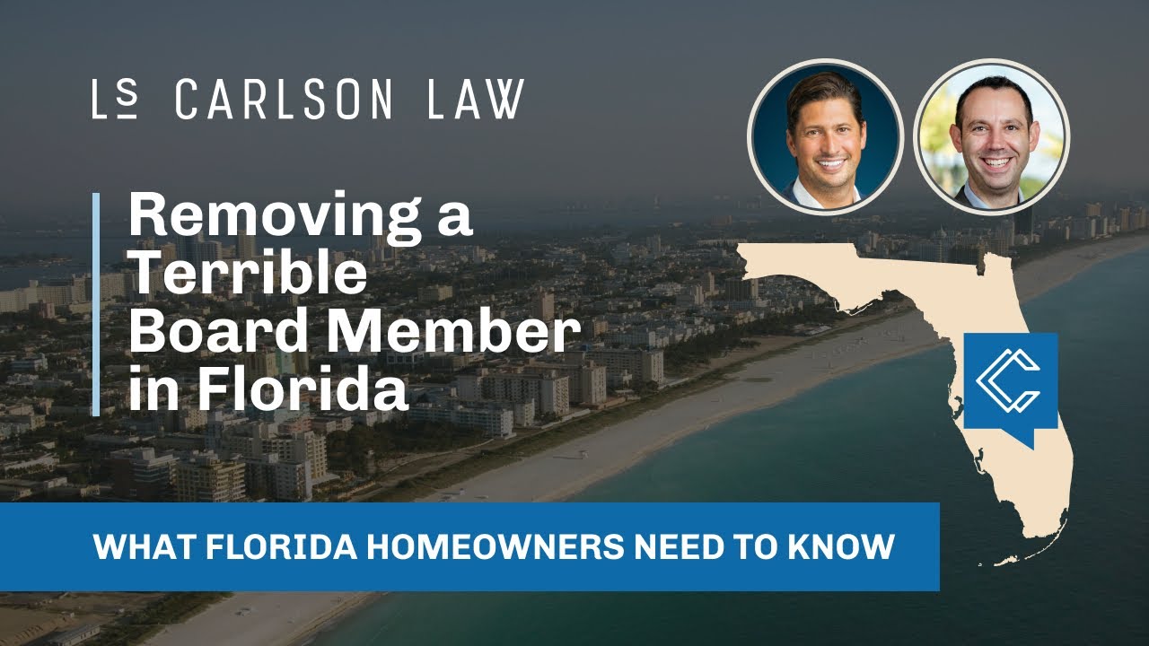 How to Remove a Tyrannical HOA Board Member in Florida | Bad HOA Podcast