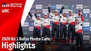 WRC 2026 Rd.1 ラリー・モンテカルロ ハイライト動画