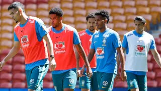 ANCELOTTI INOVA NO TREINO DA SELEÇÃO! PEDRO TITULAR e MUITOS GOLS NA DESPEDIDA DA AUSTRÁLIA!