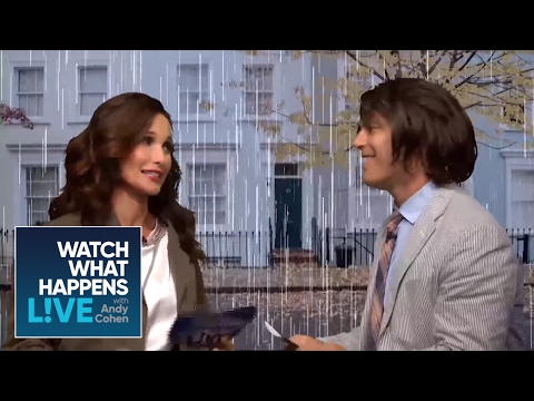 Andie MacDowell Reenacts 'Four Weddings and a Funeral' with Andy as Hugh Grant | WWHL