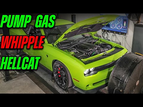 Whipple Supercharged Hellcat on Pump Gas Dyno