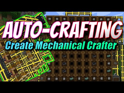 Create: Auto Crafting with Mechanical Crafters - SIMPLE TUTORIAL (Minecraft Mod)