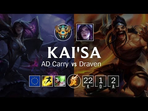 Kai'Sa ADC vs Draven - EUW Challenger Patch 8.21
