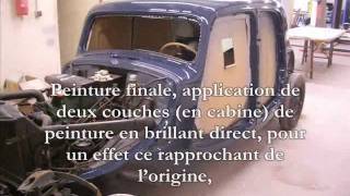 preview picture of video 'Restauration complète de la carrosserie d'une Citroën Traction 11B de 1957'