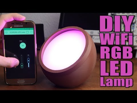 DIY WiFi RGB LED Lamp || ESP8266 & Blynk Video