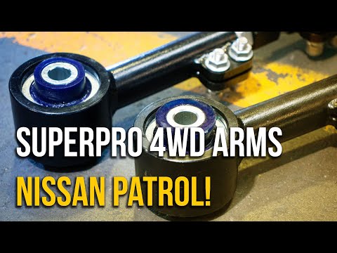 Nissan Patrol Adjustable Upper Trailing Arm Kit & Lower Trailing Arm Kit - TRC1026 & TRC1027