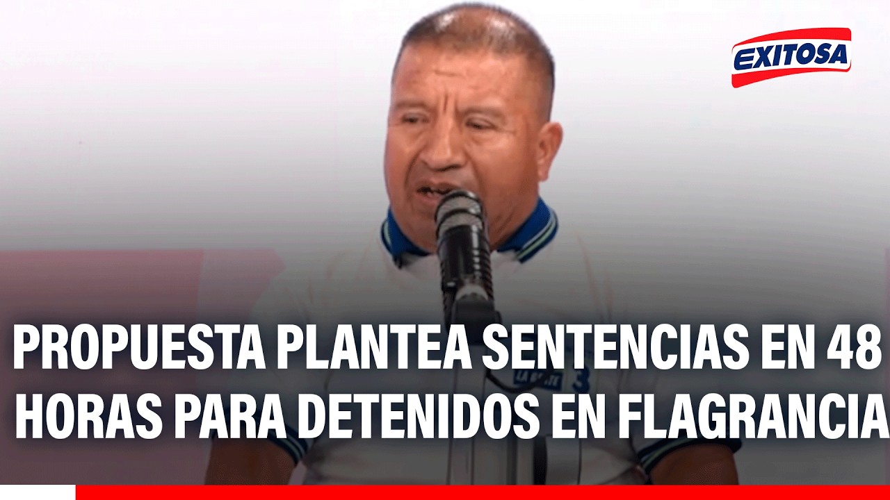 🔴🔵 Candidato Winston Reyes presenta el plan ‘Cárcel ya’ para sentenciar en 48 horas