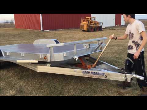 20' Johnson Trailer tilt bed carahuler steel deck Sold, see what you missed!