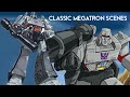 Classic Megatron Transformers G1 cartoon scenes