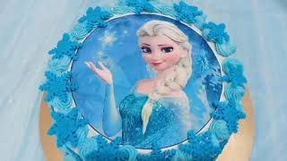 Elsa Frozen Doğum Günü Pastası | Evde Elsa Pasta Nasıl Yapılır | Resimli Yaş Pasta