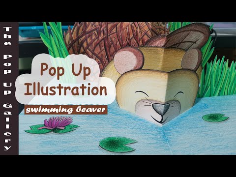 Pop Up Illustration - a guide how to make a pop up design using a simple V fold