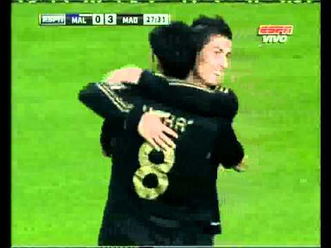 malaga 0 vs real madrid 4 hack trick cristiano ronaldo