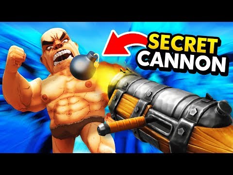 NEW Secret Handheld Cannon VS Huge Gladiators In GORN VR (GORN Virtual Reality Funny Gameplay)